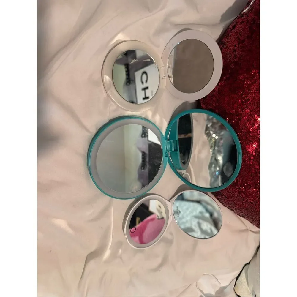 3x impressions handled/compack/purse Touchpad lighted mirrors Ariel jasminr